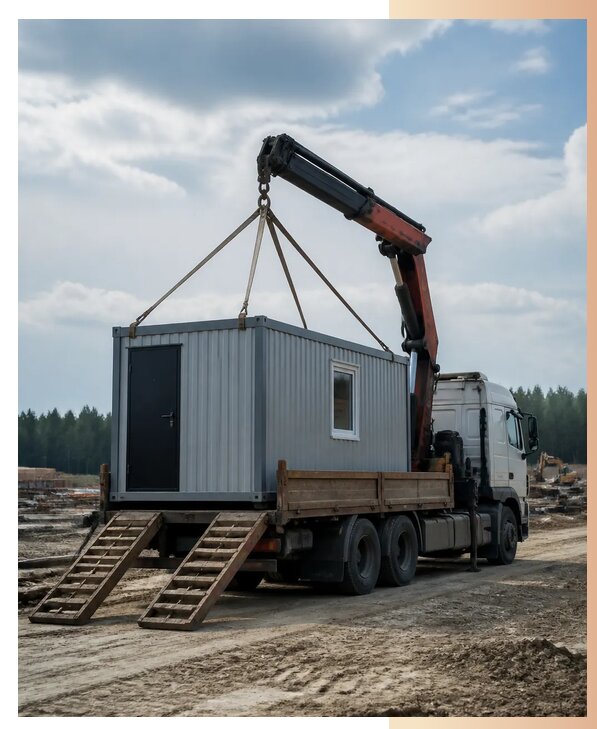 Доставка блок-контейнеров в Щекине по цене от 8234 р. | БытовкаПрофи-Екн
